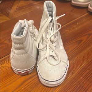 Vans Mint and White High-Top Sneakers Classic Skate Style